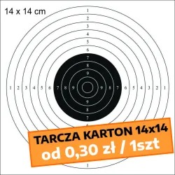 Tarcza treningowa do wiatrówek 14×14 cm